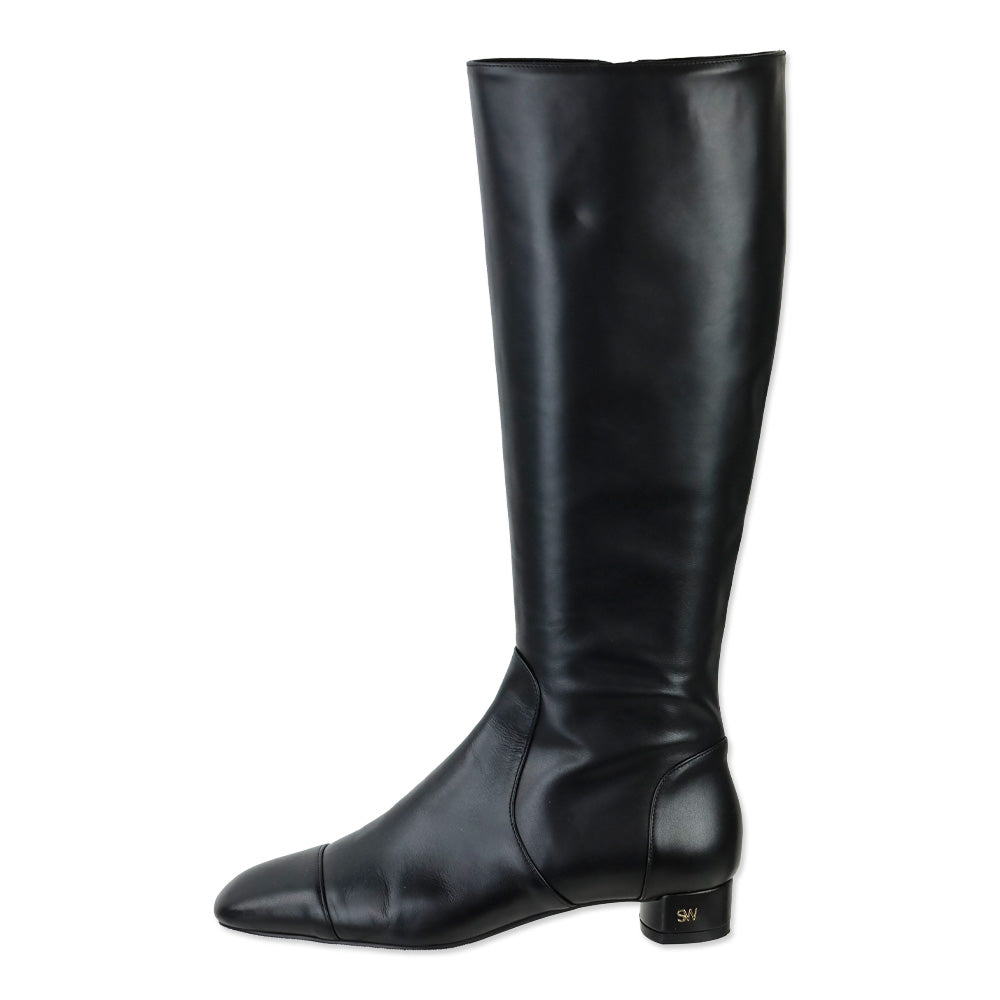 Stuart Weitzman Black Leather Knee High Boots