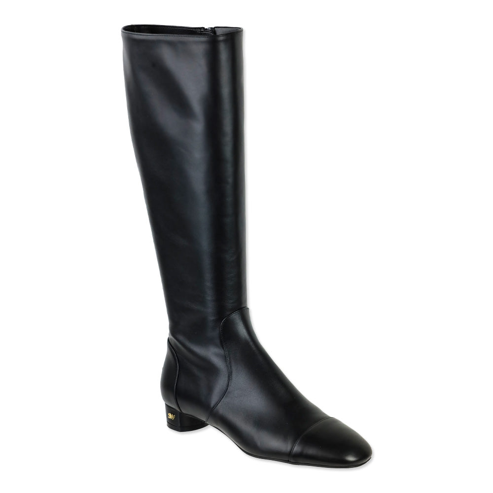 Stuart Weitzman Black Leather Knee High Boots