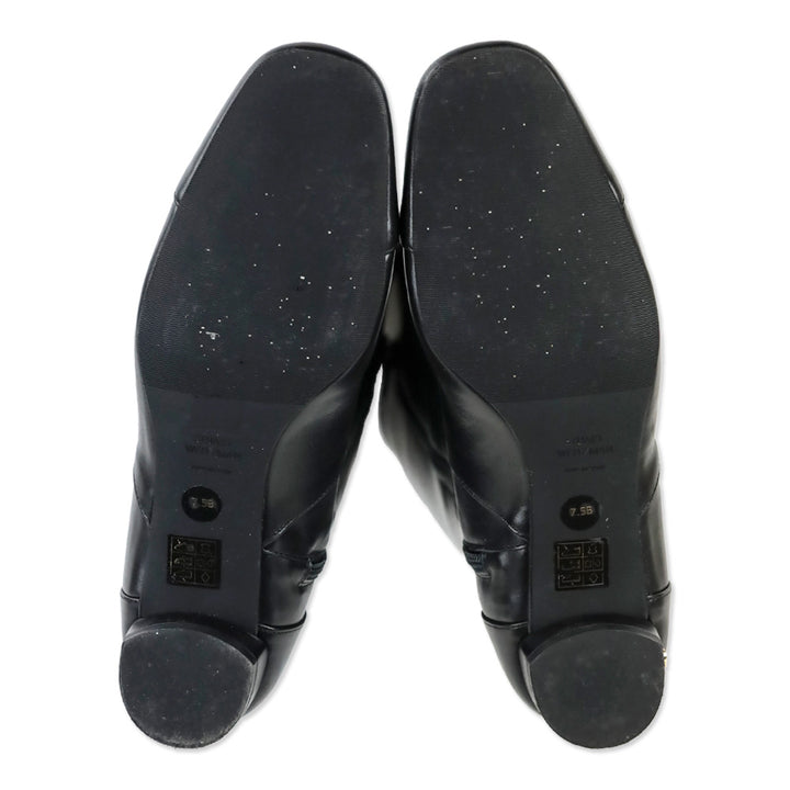 Stuart Weitzman Black Leather Knee High Boots