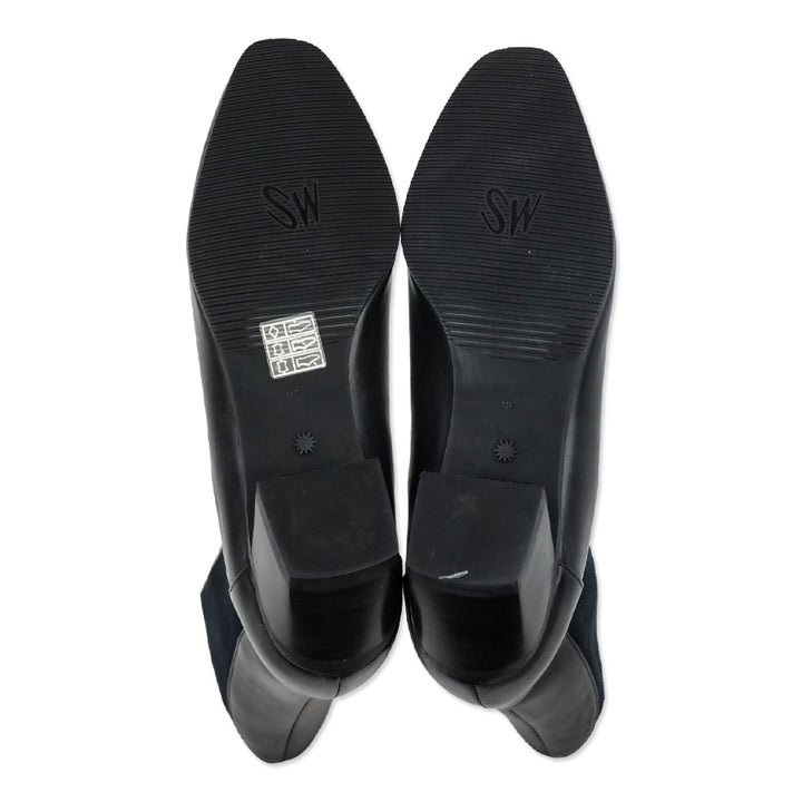 Stuart Weitzman Black Smooth Calf Cleora Chelsea Boot
