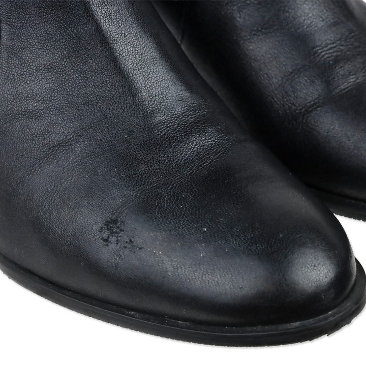 Stuart Weitzman Black Stretch Nappa Leather Yuliana 60 Booties