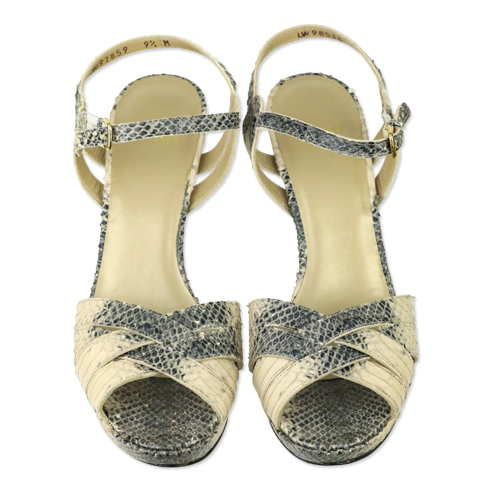 Stuart Weitzman Buff Whips Snakeloopthru Sandal