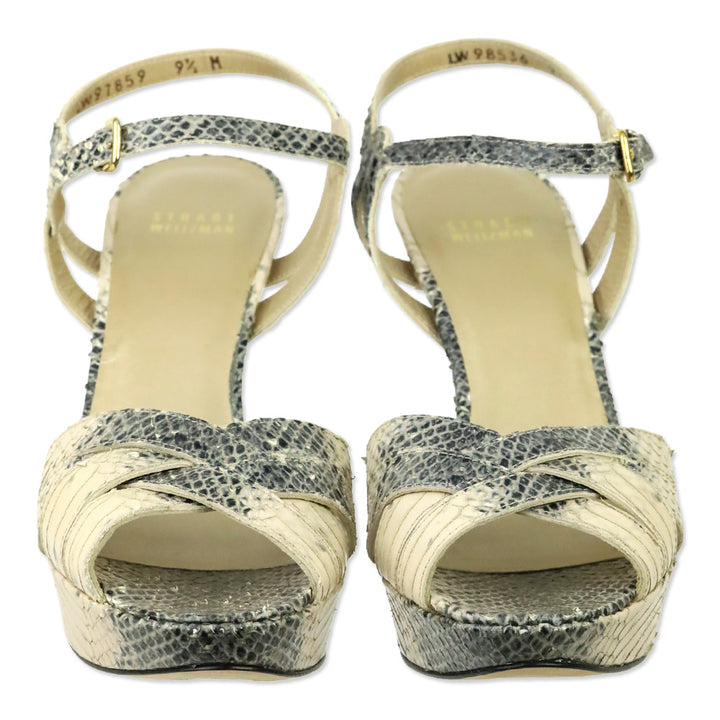 Stuart Weitzman Buff Whips Snakeloopthru Sandal