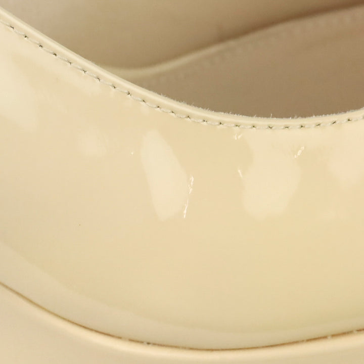 Stuart Weitzman Cashew Gloss Hampton Slingback Wedge Pump