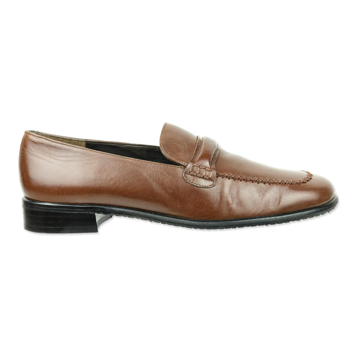 Stuart Weitzman Chestnut Calf Leather Loafer
