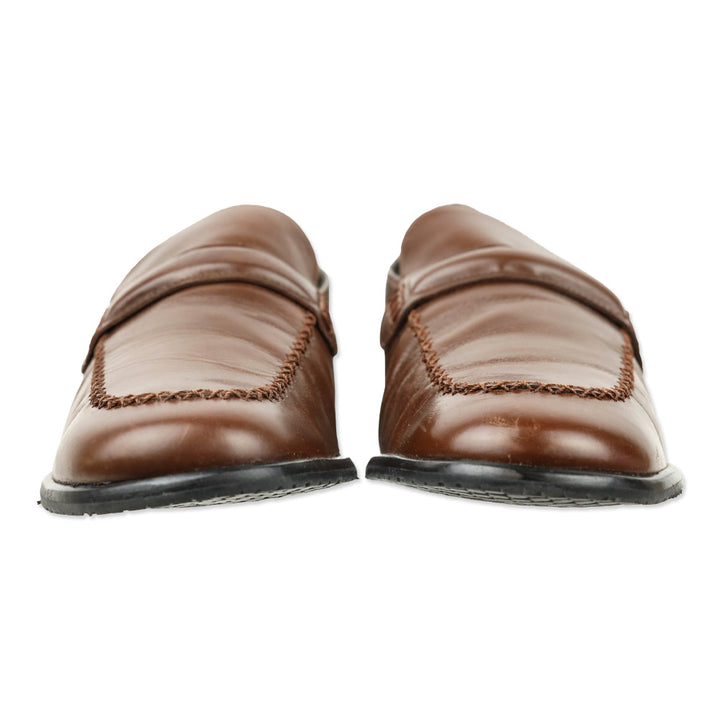 Stuart Weitzman Chestnut Calf Leather Loafer