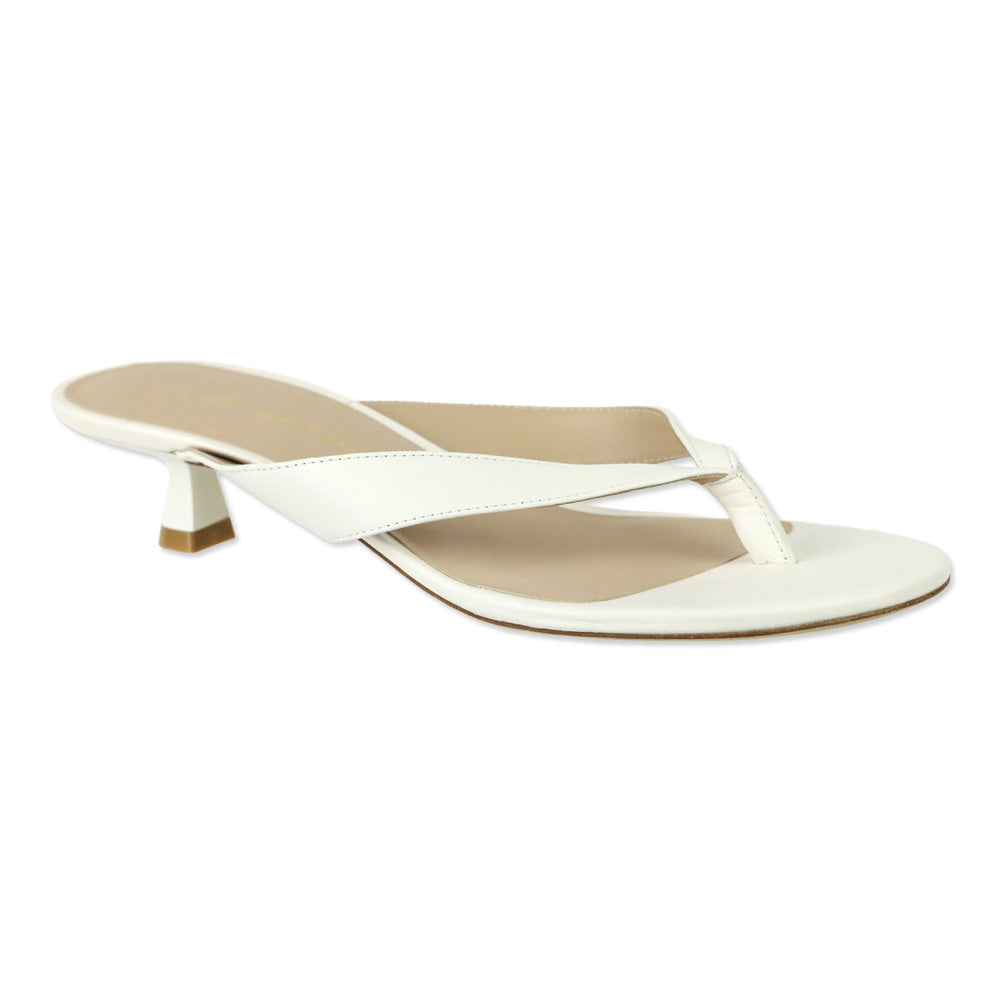 Stuart Weitzman Cream Rio Sleek Sandal 35