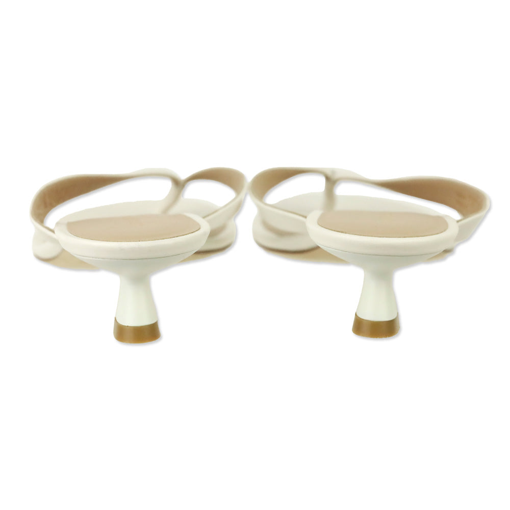 Stuart Weitzman Cream Rio Sleek Sandal 35