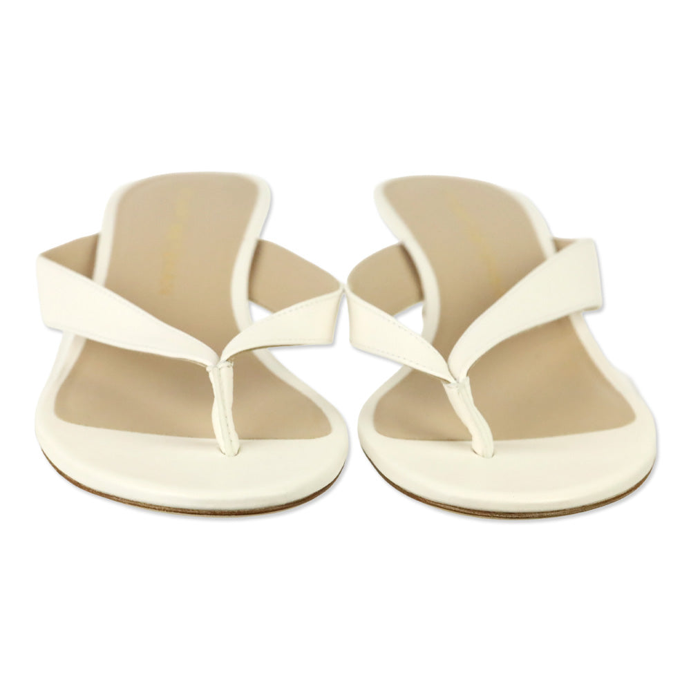 Stuart Weitzman Cream Rio Sleek Sandal 35