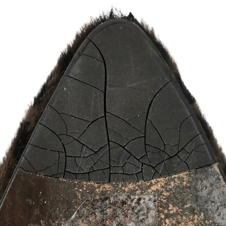 Stuart Weitzman Dark Brown Leopard Print Calf Hair Pumps