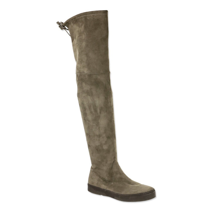 Stuart Weitzman Gray Suede Over-The-Knee Boots