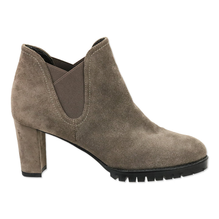 Stuart Weitzman Jackson Grey Suede Ankle Boots