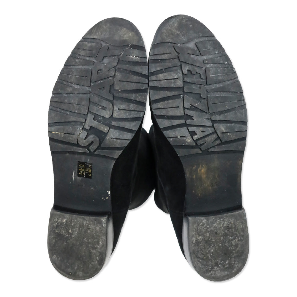 Stuart Weitzman Lilene Black Suede Ankle Boot