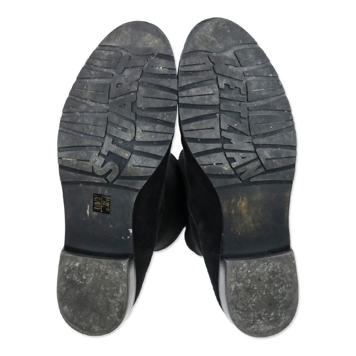 Stuart Weitzman Lilene Black Suede Ankle Boot