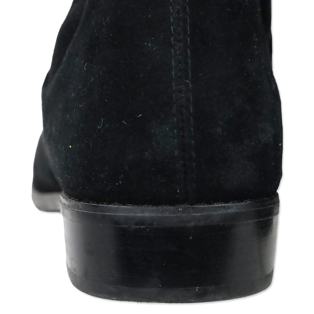 Stuart Weitzman Lilene Black Suede Ankle Boot