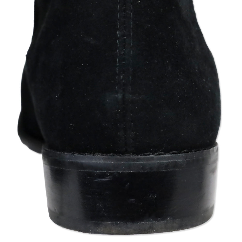 Stuart Weitzman Lilene Black Suede Ankle Boot