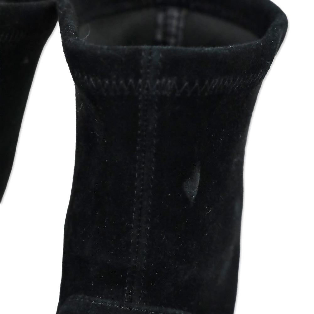 Stuart Weitzman Lilene Black Suede Ankle Boot