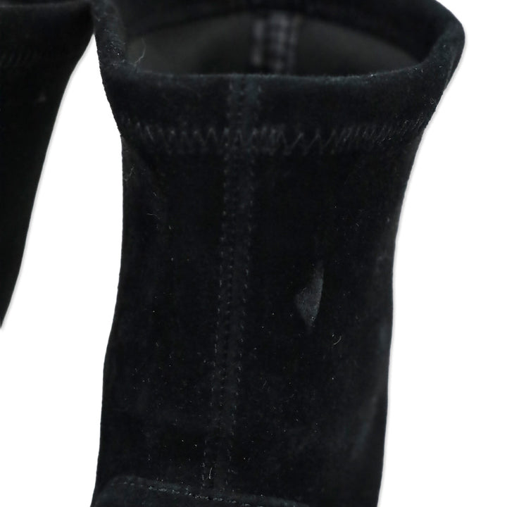 Stuart Weitzman Lilene Black Suede Ankle Boot