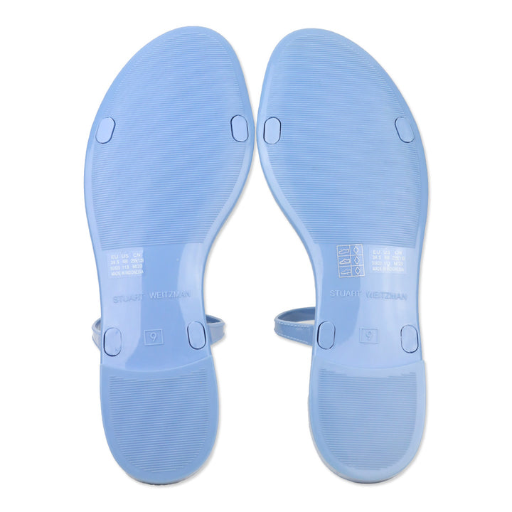 Stuart Weitzman Periwinkle Semi-Shine Rubber Sawyer Slide Sandal