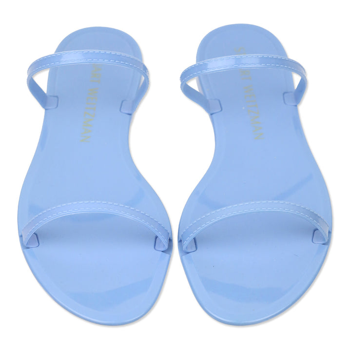 Stuart Weitzman Periwinkle Semi-Shine Rubber Sawyer Slide Sandal