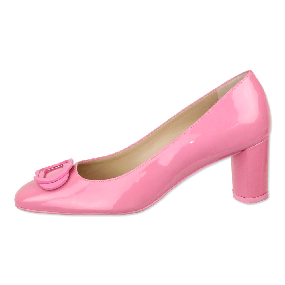Stuart Weitzman Pink Patent Anicia 60 Tonal Pump