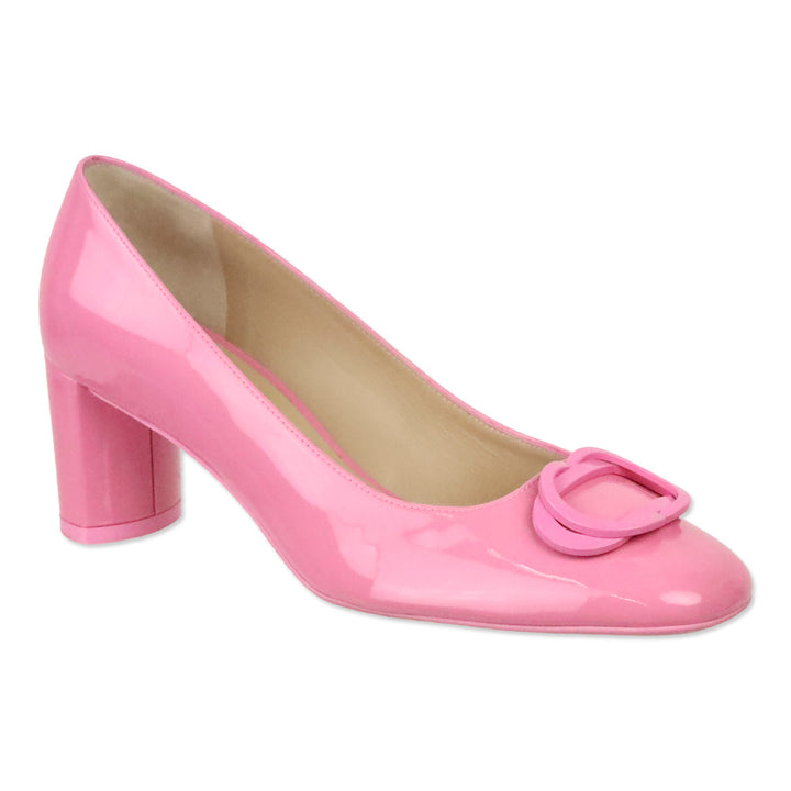Stuart Weitzman Pink Patent Anicia 60 Tonal Pump