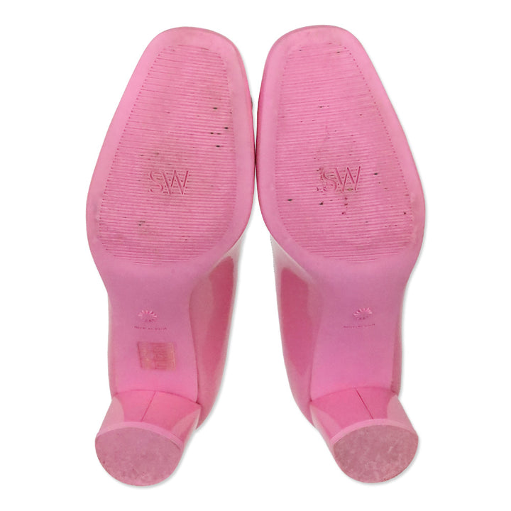 Stuart Weitzman Pink Patent Anicia 60 Tonal Pump
