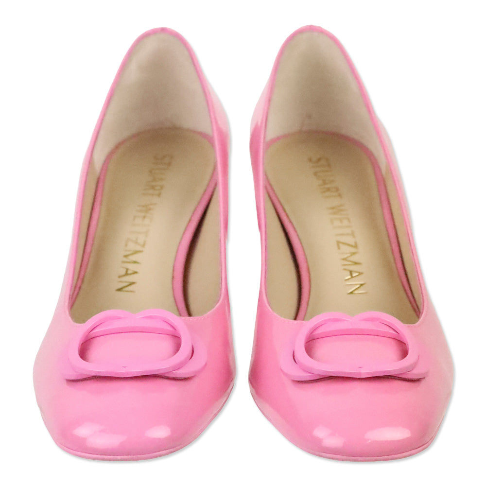 Stuart Weitzman Pink Patent Anicia 60 Tonal Pump