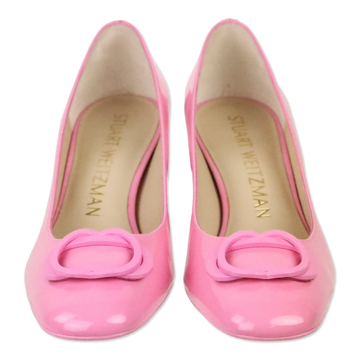 Stuart Weitzman Pink Patent Anicia 60 Tonal Pump