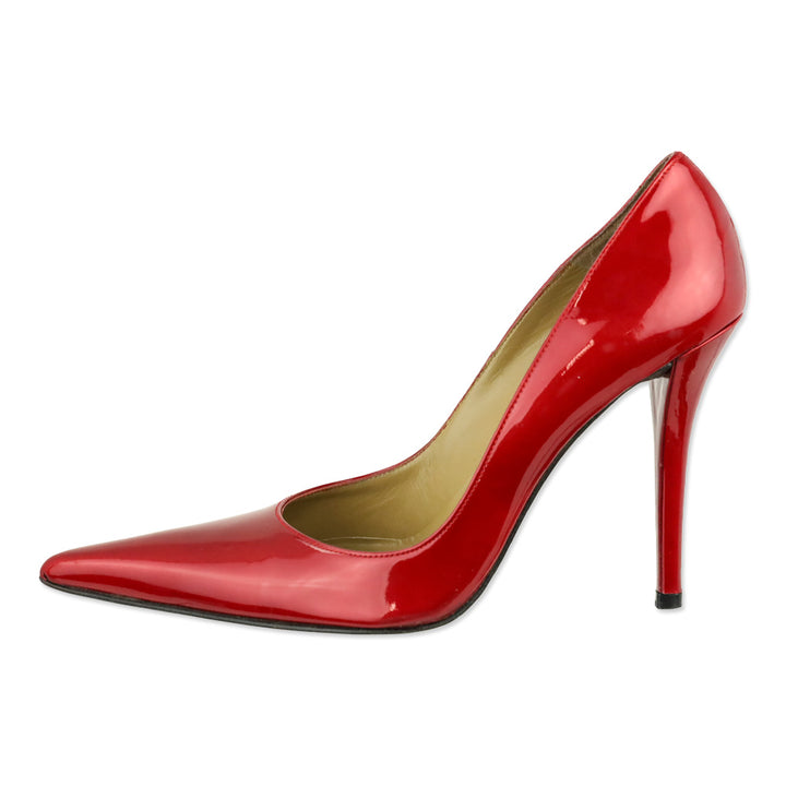 Stuart Weitzman Red Quasar Patent Leather Fever Pumps