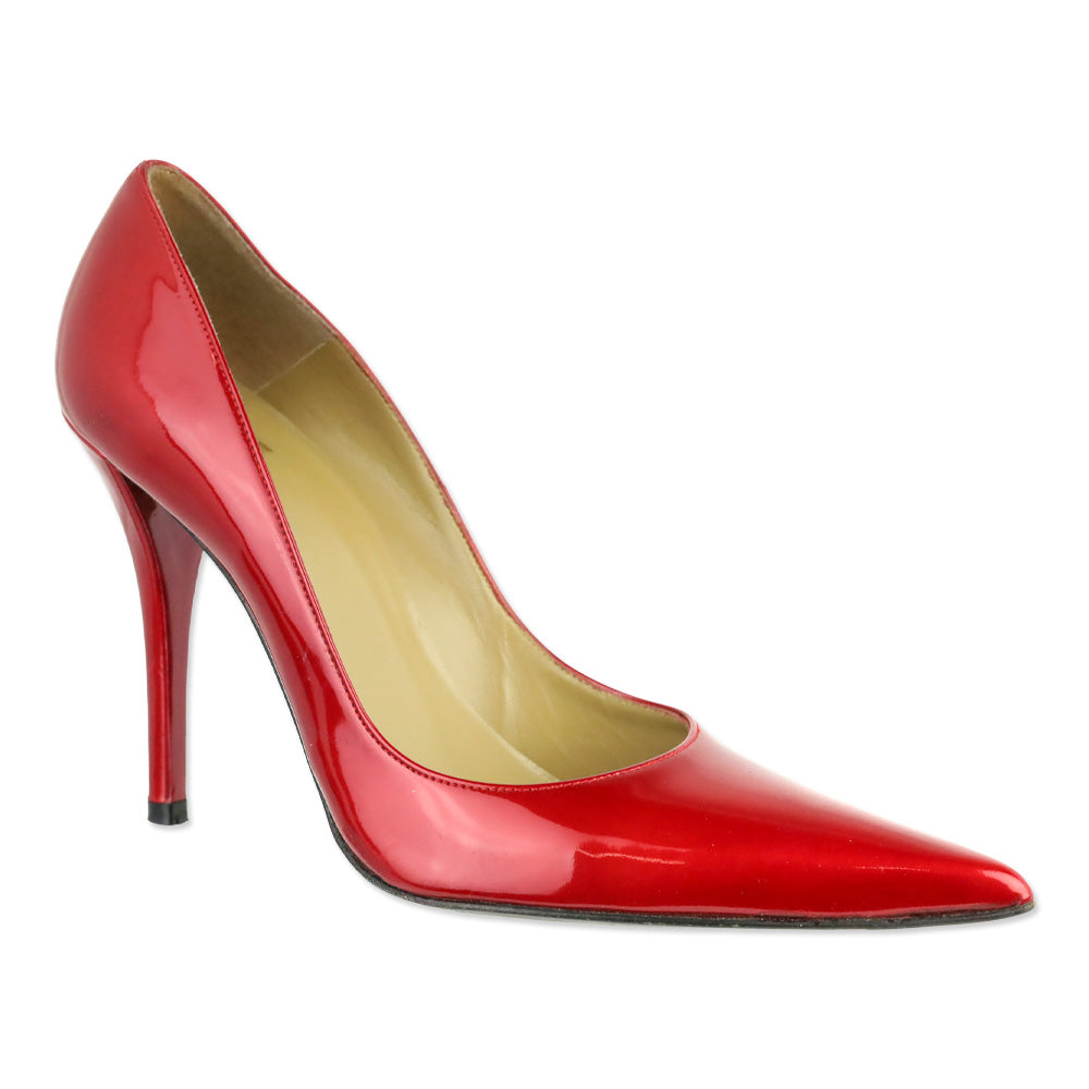 Stuart Weitzman Red Quasar Patent Leather Fever Pumps