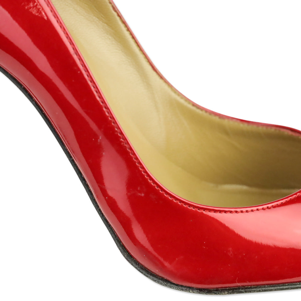 Stuart Weitzman Red Quasar Patent Leather Fever Pumps