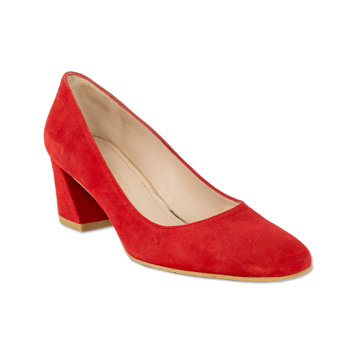 Stuart Weitzman Red Suede Pumps