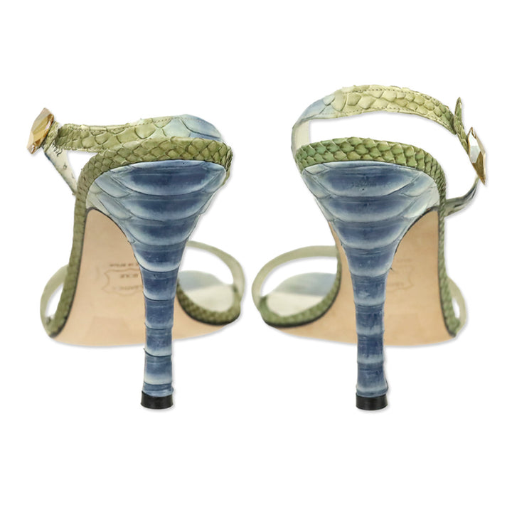 Stuart Weitzman Sea Luau Python Juliart Sandal