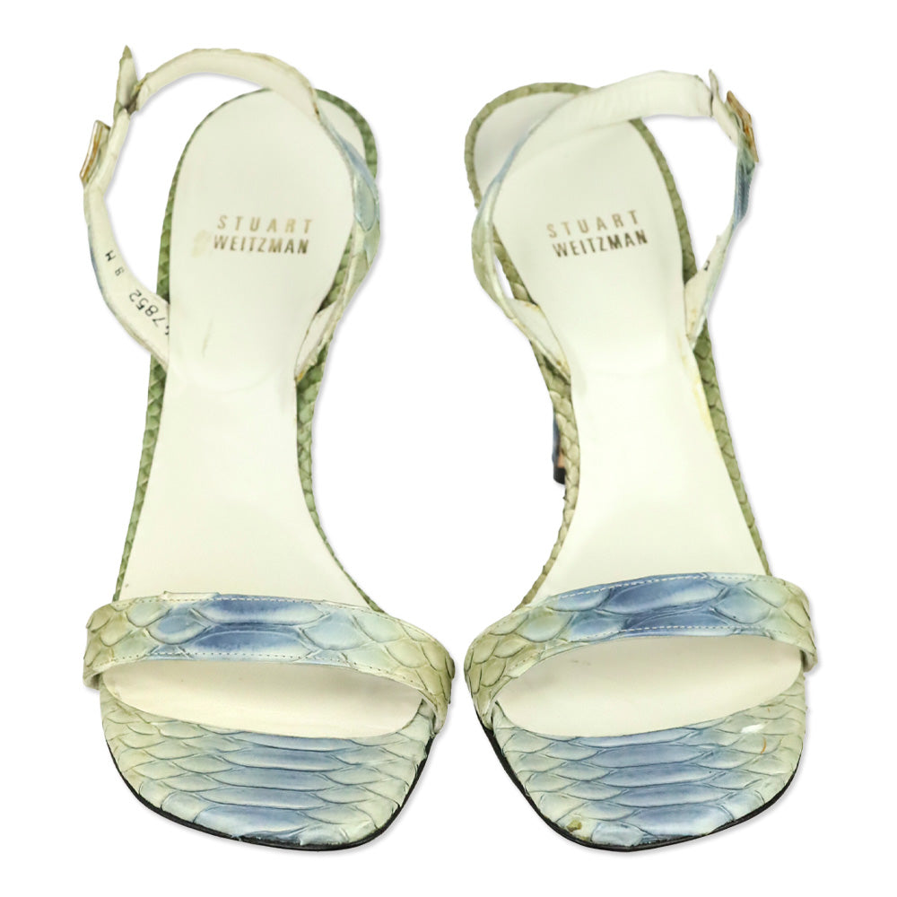 Stuart Weitzman Sea Luau Python Juliart Sandal