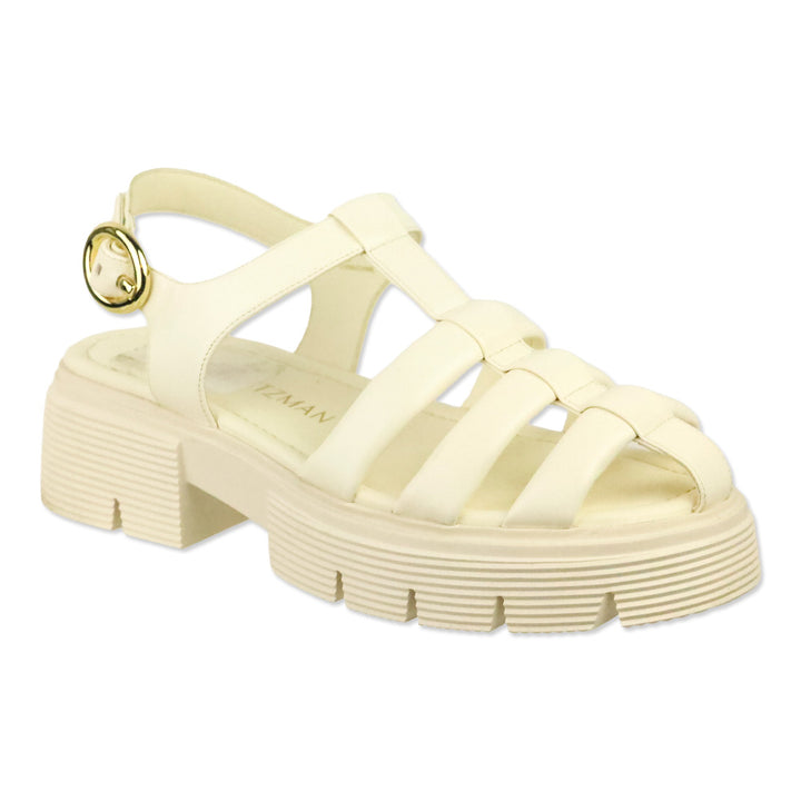 Stuart Weitzman Seashell Tonal Lacquered Nappa Nolita Fisherman Sandal