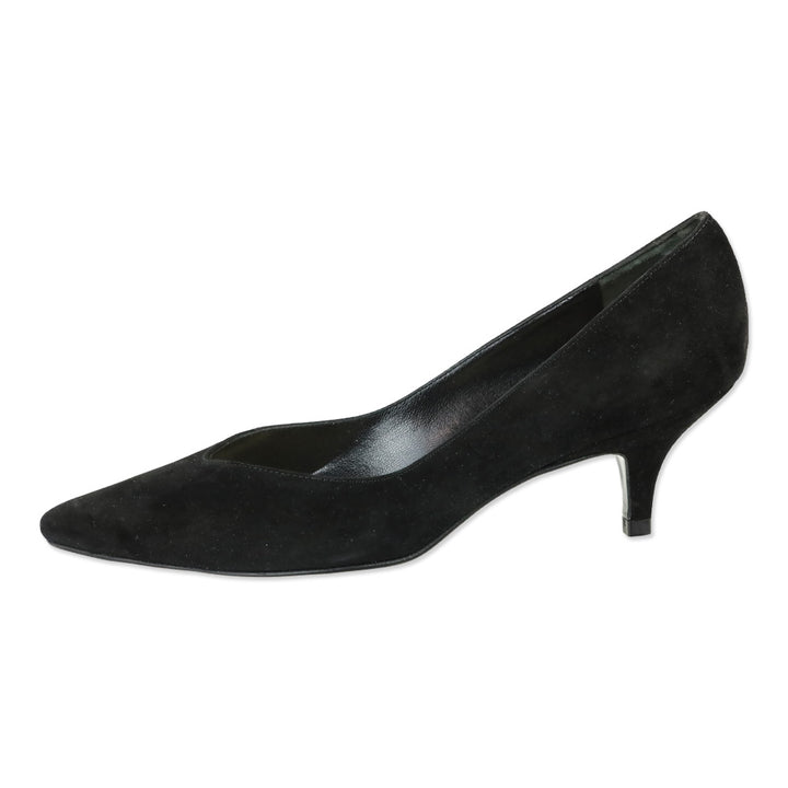 Stuart Wietzman Black Suede Pump