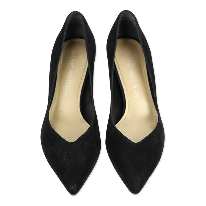 Stuart Wietzman Black Suede Pump