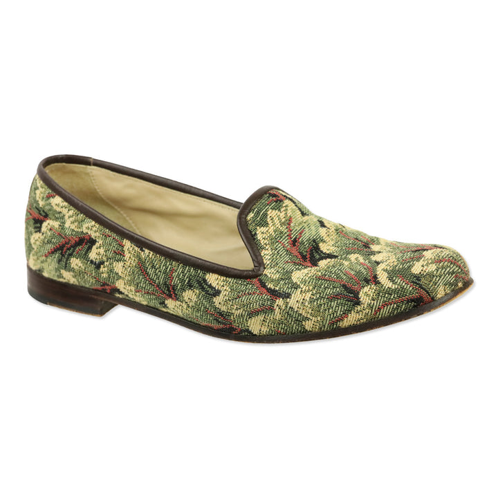 Stubbs & Wooton Baroque Foliage Tapestry Smoking Slippers