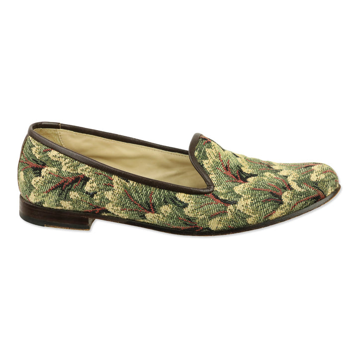 Stubbs & Wooton Baroque Foliage Tapestry Smoking Slippers