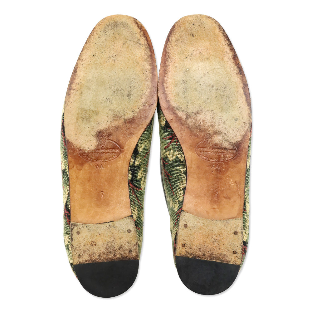 Stubbs & Wooton Baroque Foliage Tapestry Smoking Slippers