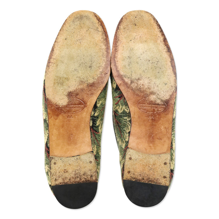 Stubbs & Wooton Baroque Foliage Tapestry Smoking Slippers