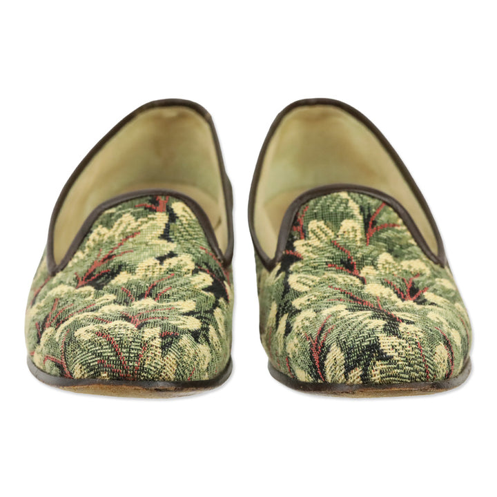 Stubbs & Wooton Baroque Foliage Tapestry Smoking Slippers