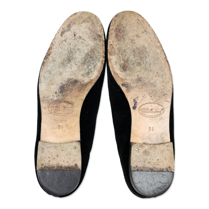 Stubbs & Wootton Martini Black Velvet Loafer