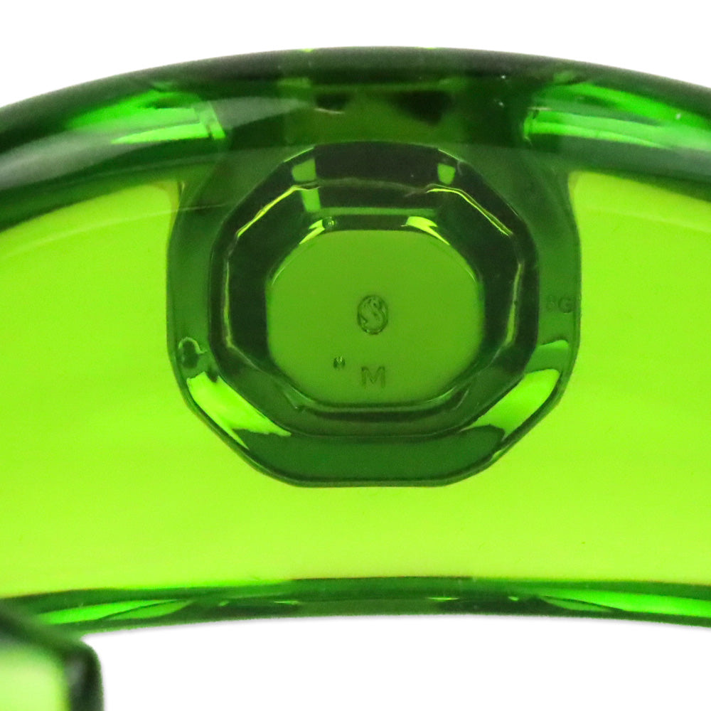 Swarovski Green Crystal Lucite Dulcis Cuff Bracelet