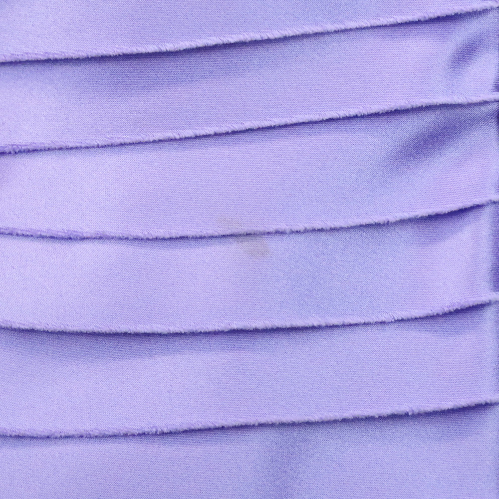Tadashi Shoji Purple Satin Tiered Shutter Pleated Front Zip Jacket