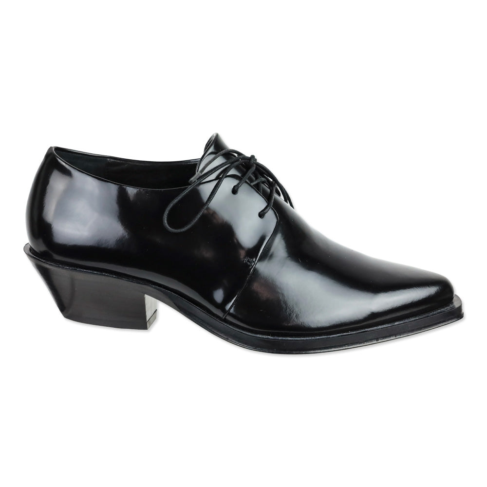 Tamara Mellon Black Abrasivato Maverick Derby Shoes