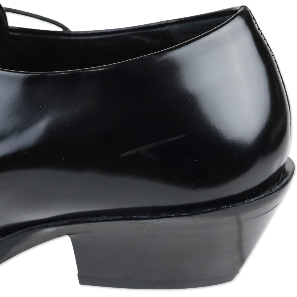 Tamara Mellon Black Abrasivato Maverick Derby Shoes