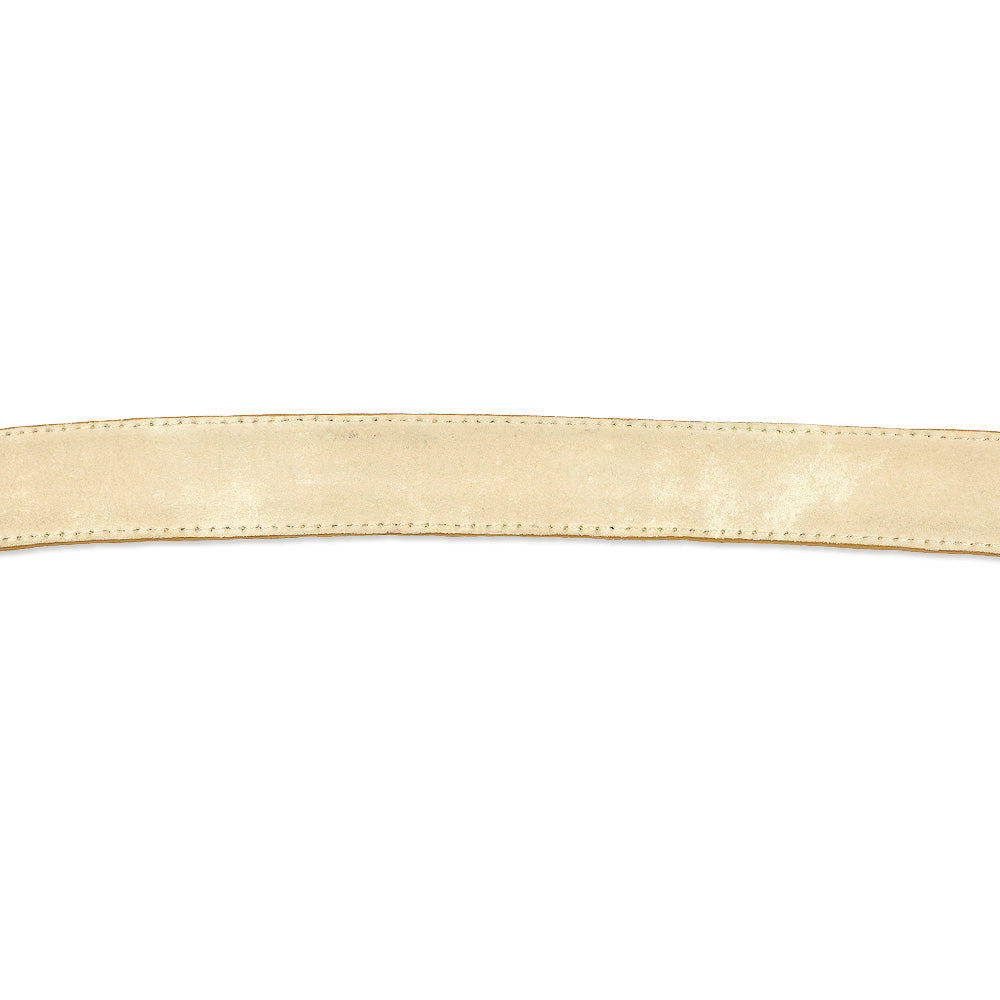 Tan Lizard Skin Gold Buckle Belt