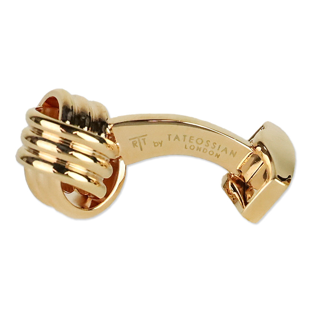 Tateossian Rose Gold Cable Knot Cufflinks